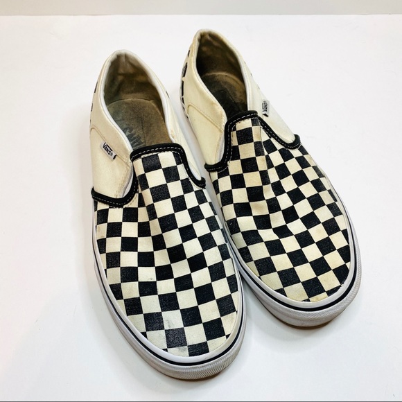 vans checkerboard off white